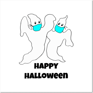 Funny Halloween Ghosts Posters and Art